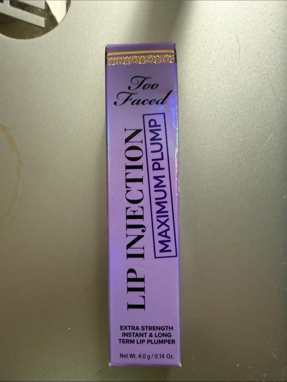 Too Faced Lip Injection Maximum Plump - Lavender Purple Packaging